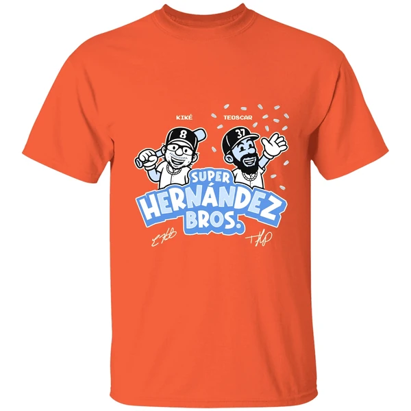 Enrique Hernandez And Teoscar Hernandez Los Angeles Dodgers Super Hernandez Bros Shirt - Image 5