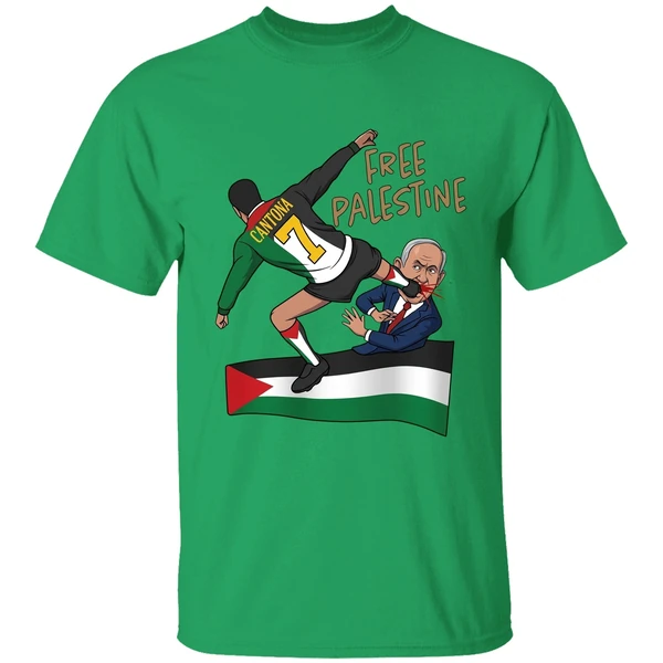 Eric Cantona Kick Free Palestine Shirt - Image 2