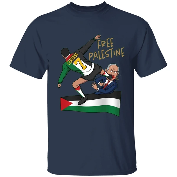 Eric Cantona Kick Free Palestine Shirt - Image 5