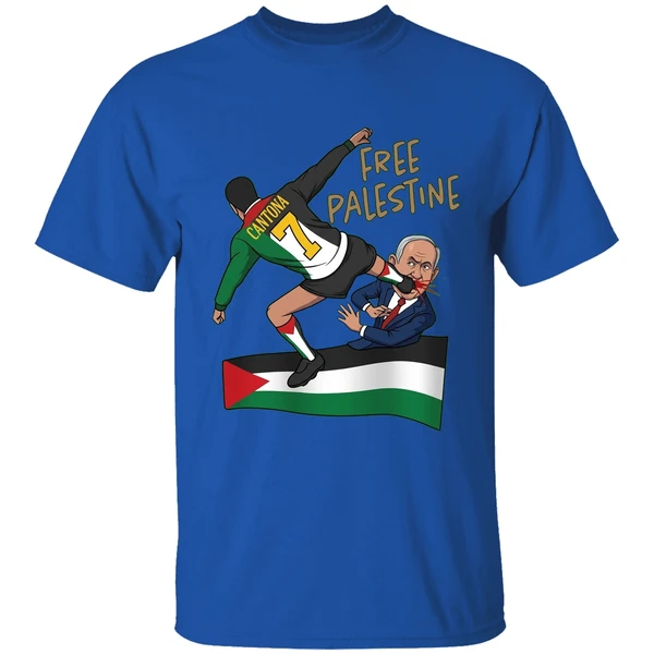 Eric Cantona Kick Free Palestine Shirt - Image 8