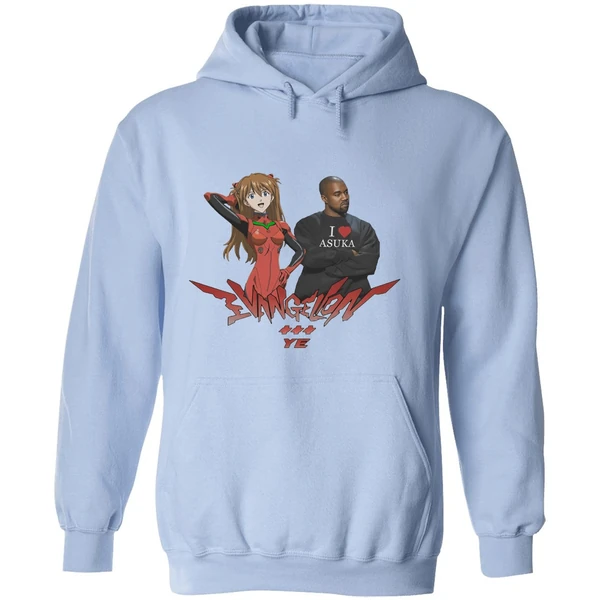 Evangelion Asuka Kanye West Anime Hoodie - Image 4