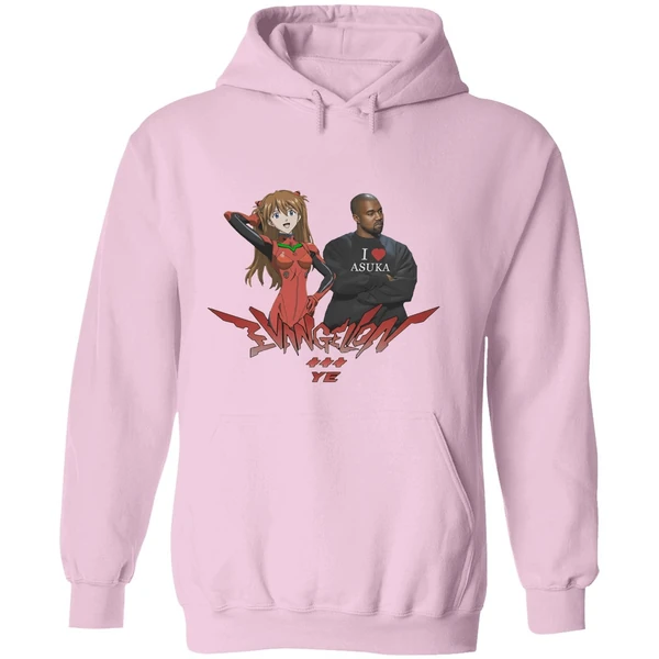 Evangelion Asuka Kanye West Anime Hoodie - Image 5