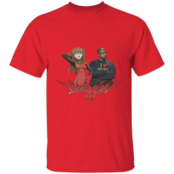 Evangelion Asuka Kanye West Anime Shirt - Image 4