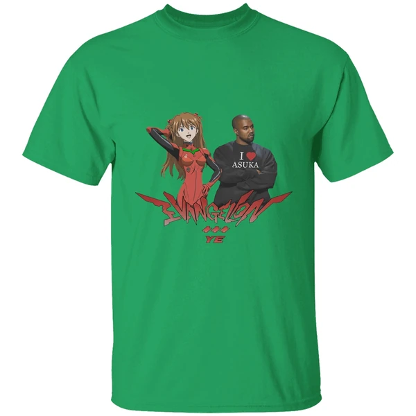 Evangelion Asuka Kanye West Anime Shirt - Image 8