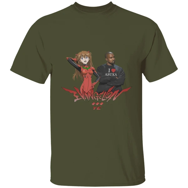 Evangelion Asuka Kanye West Anime Shirt - Image 9