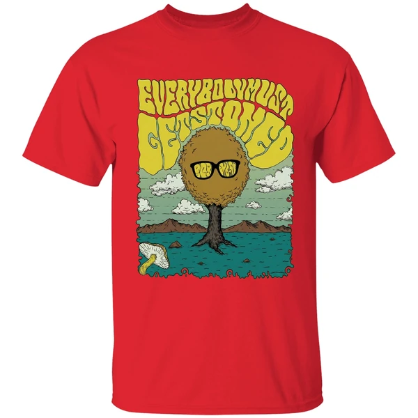 everybody must get stoned song bob dylan shirt red