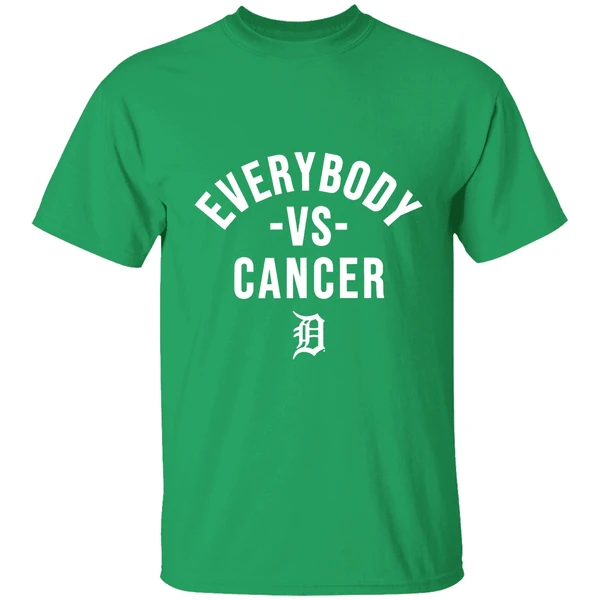 Everybody Vs Cancer Detroit Tiger 2025 Shirt - Image 2