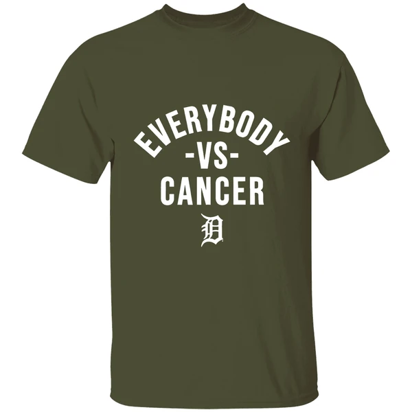 Everybody Vs Cancer Detroit Tiger 2025 Shirt - Image 4