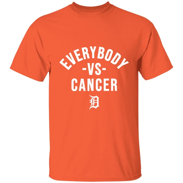 Everybody Vs Cancer Detroit Tiger 2025 Shirt - Image 6