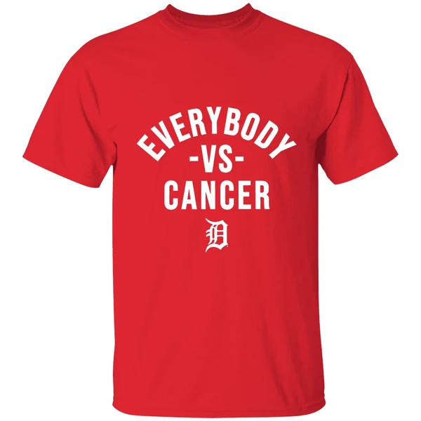 Everybody Vs Cancer Detroit Tiger 2025 Shirt - Image 7