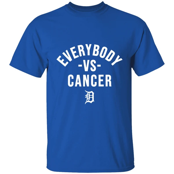 Everybody Vs Cancer Detroit Tiger 2025 Shirt - Image 8