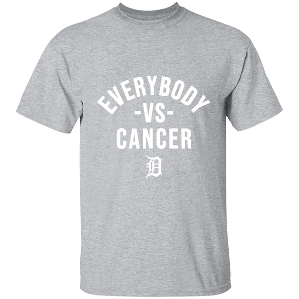 Everybody Vs Cancer Detroit Tiger 2025 Shirt - Image 9