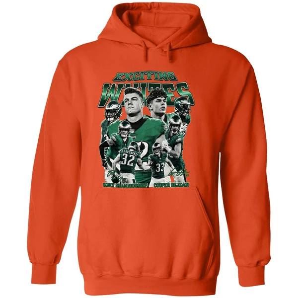 Exciting Whites Blankenship And Dejean Philladenphia Eagles Hoodie - Image 6