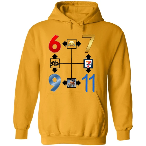 Explore The 67 911 Go To Heaven Meme And Number Compass Hoodie