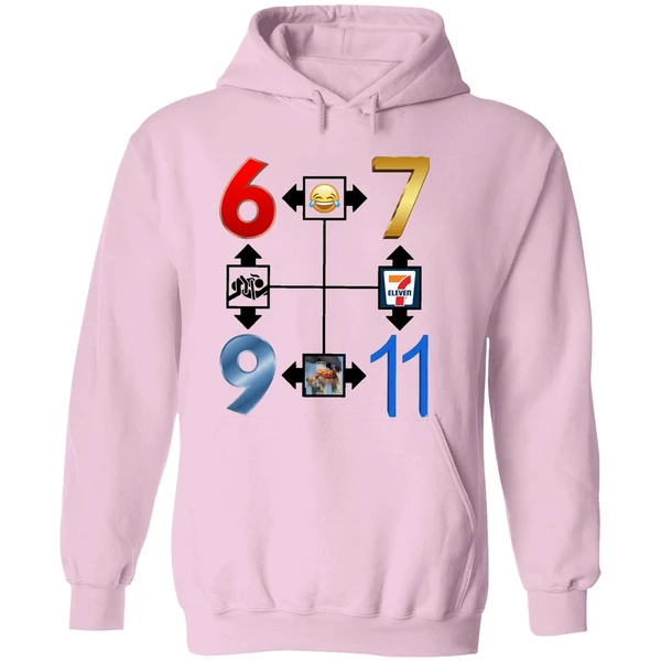 Explore The 67 911 Go To Heaven Meme And Number Compass Hoodie - Image 5