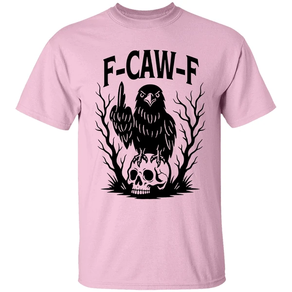 F Caw F Gothic Raven Middle Finger Shirt - Image 2