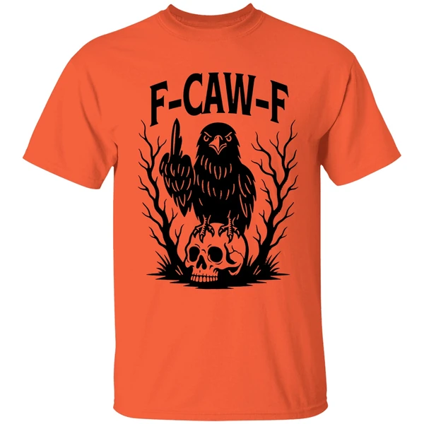 F Caw F Gothic Raven Middle Finger Shirt - Image 3