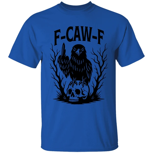 F Caw F Gothic Raven Middle Finger Shirt - Image 5