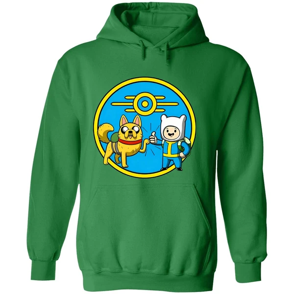 Fallout Adventure Time Wasteland Time Logo Hoodie - Image 2