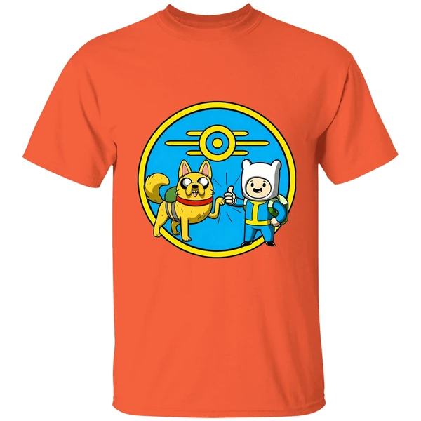 fallout-adventure-time-wasteland-time-logo-shirt-orange