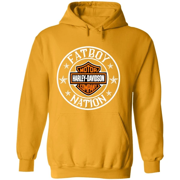 Fatboy Nation Motor Harley Davidson Company Hoodie