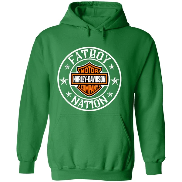 Fatboy Nation Motor Harley Davidson Company Hoodie - Image 2