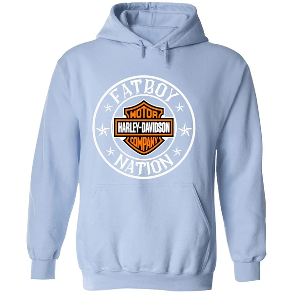 Fatboy Nation Motor Harley Davidson Company Hoodie - Image 4