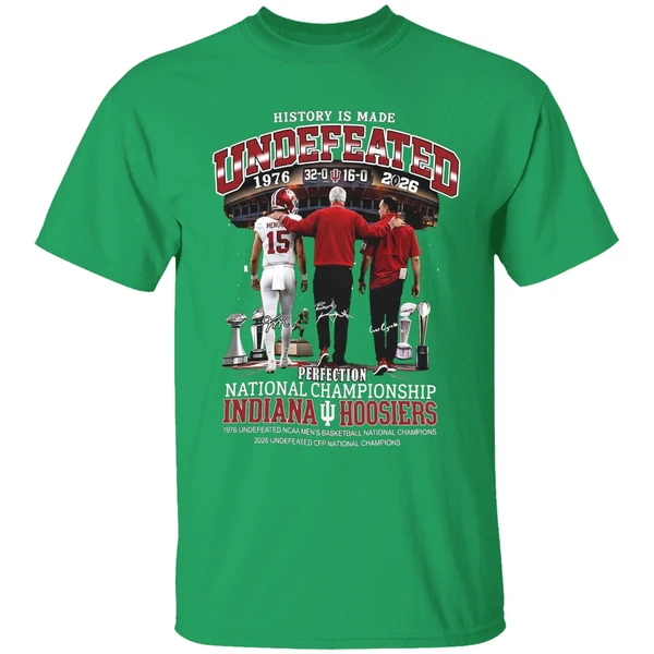 Fernando Mendoza Bob Knight And Curt Cignetti Indiana Hoosiers Shirt - Image 2