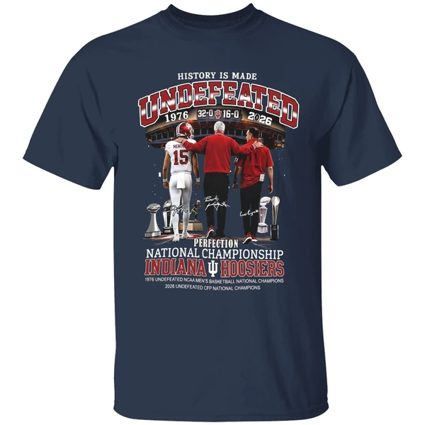 fernando mendoza bob knight and curt cignetti indiana hoosiers shirt navy