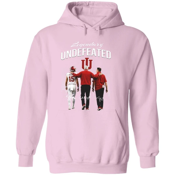 Fernando Mendoza Bob Knight And Curt Cignetti Indiana Hoosiers Undefeated Hoodie - Image 5