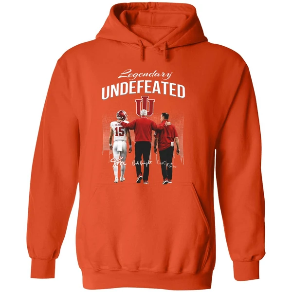 Fernando Mendoza Bob Knight And Curt Cignetti Indiana Hoosiers Undefeated Hoodie - Image 6