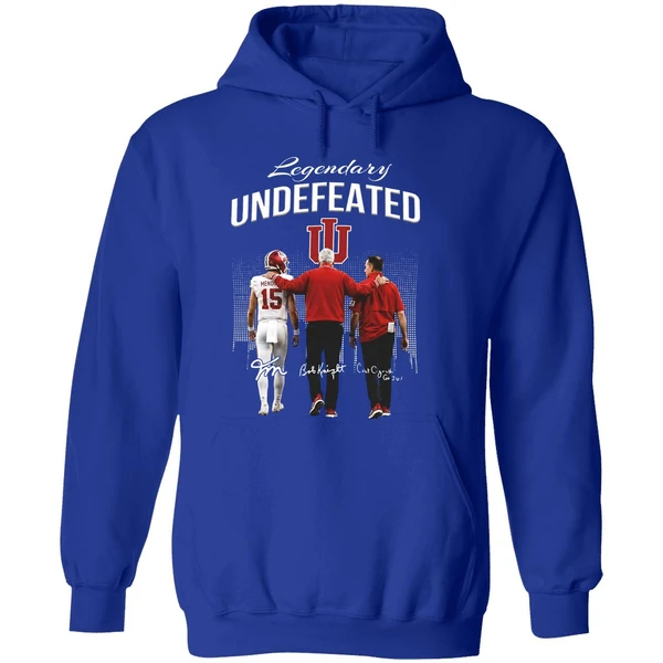 Fernando Mendoza Bob Knight And Curt Cignetti Indiana Hoosiers Undefeated Hoodie - Image 7