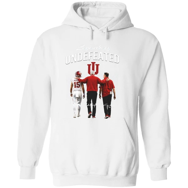 Fernando Mendoza Bob Knight And Curt Cignetti Indiana Hoosiers Undefeated Hoodie - Image 8