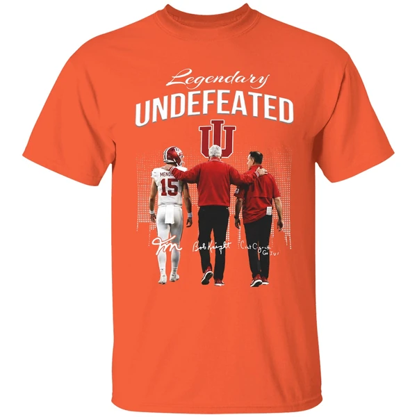 Fernando Mendoza Bob Knight And Curt Cignetti Indiana Hoosiers Undefeated Shirt - Image 6