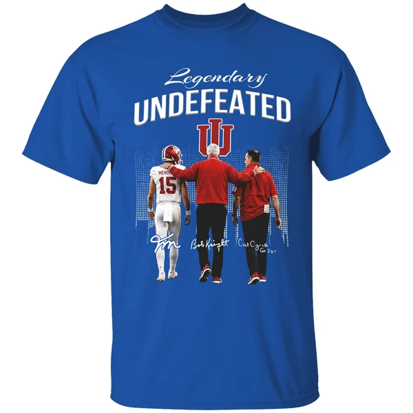 Fernando Mendoza Bob Knight And Curt Cignetti Indiana Hoosiers Undefeated Shirt - Image 8
