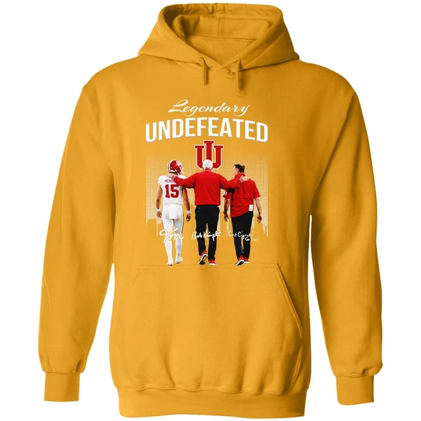 Fernando Mendoza Bob Knight Curt Cignetti Indiana Hoosiers Hoodie