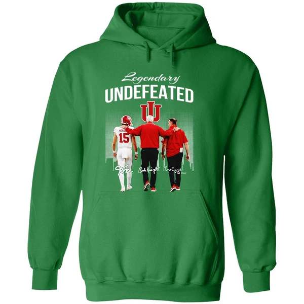 Fernando Mendoza Bob Knight Curt Cignetti Indiana Hoosiers Hoodie - Image 2
