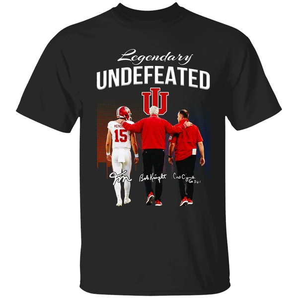 Fernando Mendoza Bob Knight Curt Cignetti Indiana Hoosiers Legendary National Championship Shirt