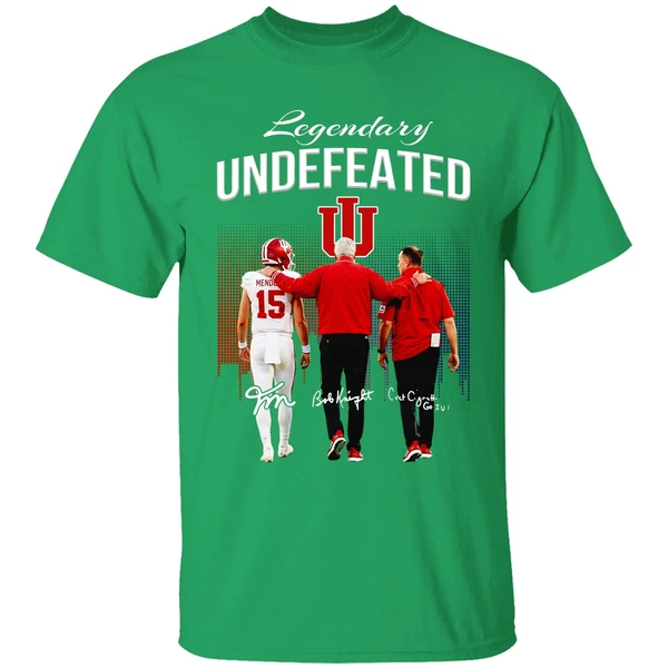 Fernando Mendoza Bob Knight Curt Cignetti Indiana Hoosiers Legendary National Championship Shirt - Image 2