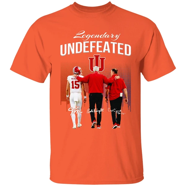 Fernando Mendoza Bob Knight Curt Cignetti Indiana Hoosiers Legendary National Championship Shirt - Image 6