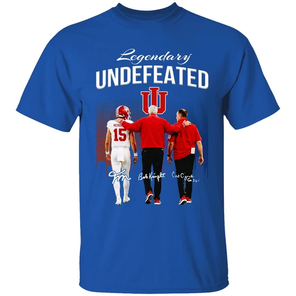 Fernando Mendoza Bob Knight Curt Cignetti Indiana Hoosiers Legendary National Championship Shirt - Image 8