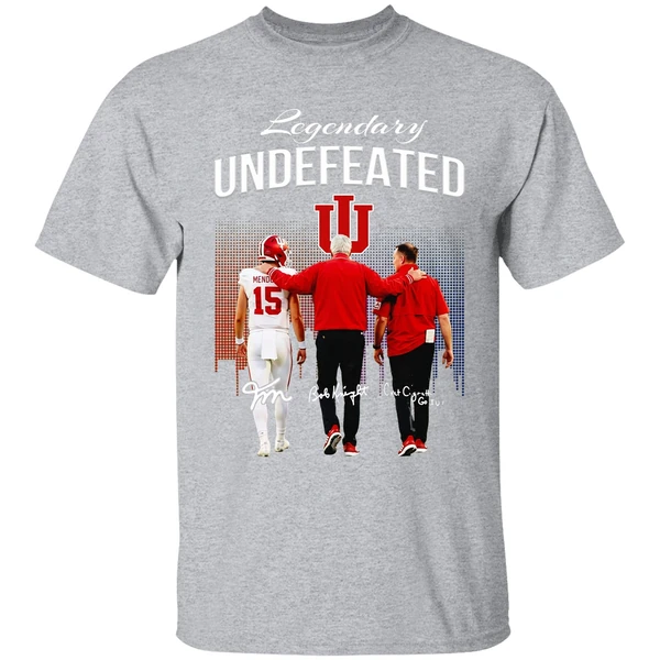 Fernando Mendoza Bob Knight Curt Cignetti Indiana Hoosiers Legendary National Championship Shirt - Image 9