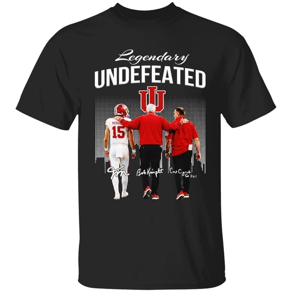 Fernando Mendoza Bob Knight Curt Cignetti Indiana Hoosiers Shirt