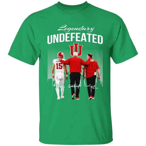 Fernando Mendoza Bob Knight Curt Cignetti Indiana Hoosiers Shirt - Image 2