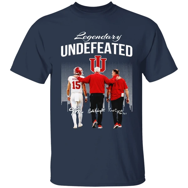 Fernando Mendoza Bob Knight Curt Cignetti Indiana Hoosiers Shirt - Image 5