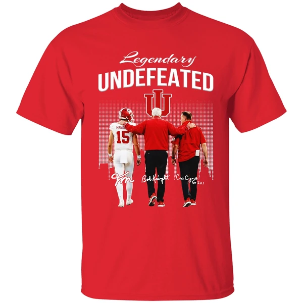 Fernando Mendoza Bob Knight Curt Cignetti Indiana Hoosiers Shirt - Image 7