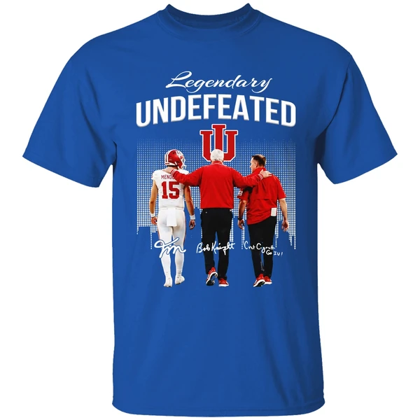 Fernando Mendoza Bob Knight Curt Cignetti Indiana Hoosiers Shirt - Image 8
