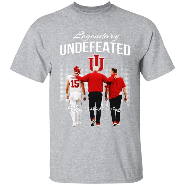 Fernando Mendoza Bob Knight Curt Cignetti Indiana Hoosiers Shirt - Image 9