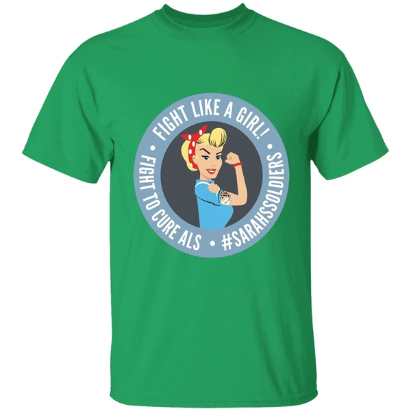 Fight Like A Girl Fight To Cure Als Sarah Soldiers Shirt - Image 8