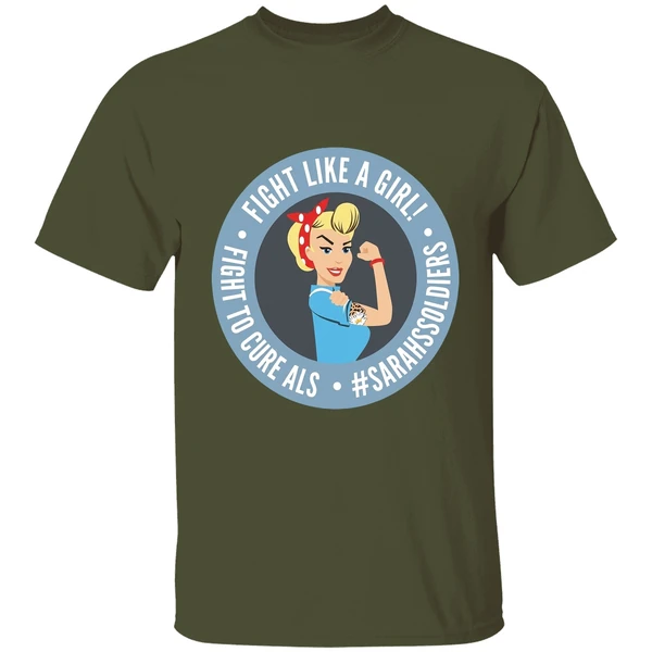 Fight Like A Girl Fight To Cure Als Sarah Soldiers Shirt - Image 9